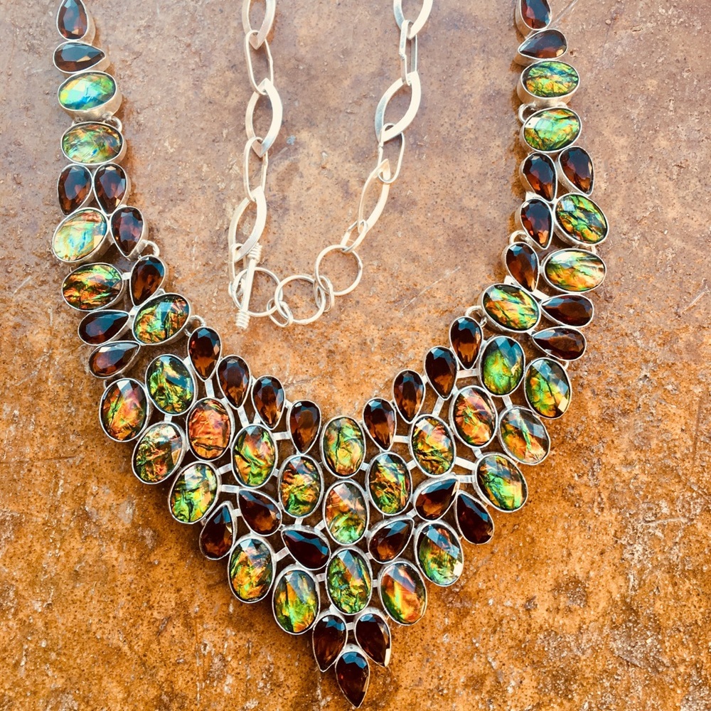 Australian Triplet Opal Faceted Topaz .925